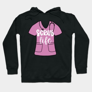 Scrub life - purple nurse scrub Hoodie